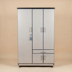 Silver Grey 3 Door Lamination Wardrobe
