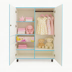 Tulip Flowers Kids Wardrobe (2 Door + Drawer)