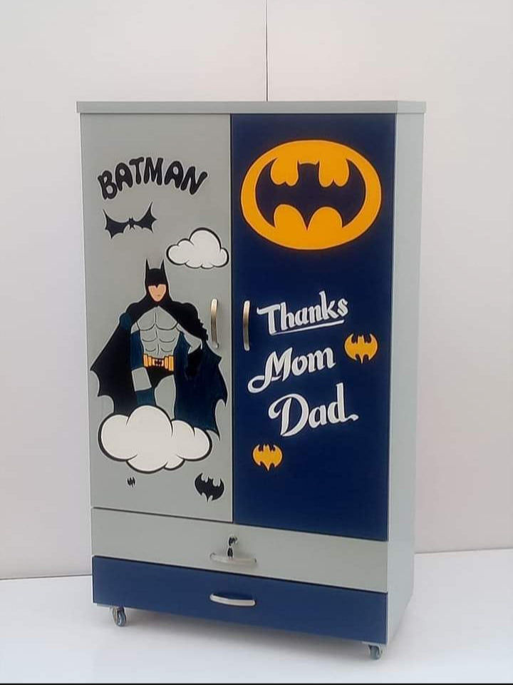 Superhero Kids Wardrobe (2 Door + 2 Drawers)