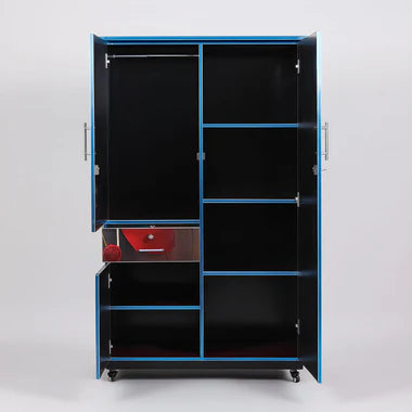 Colorful Flowers Kids Wardrobe (2 Door + Drawer)
