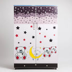 Teddy Bear Stars Kids Wardrobe (2 Door + 2 Drawers)
