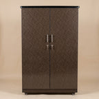 Brown Textured 2 Door Lamination Wardrobe
