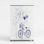 Purple Cycle Kids Wardrobe (2 Door + Drawer)