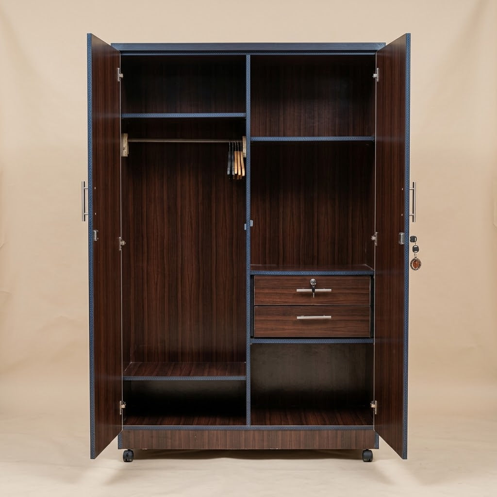 Dark Espresso 2 Door Lamination Wardrobe