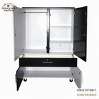 Black & White 2 Door Lamination Wardrobe