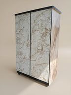 Marble Finish 2 Door Lamination Wardrobe