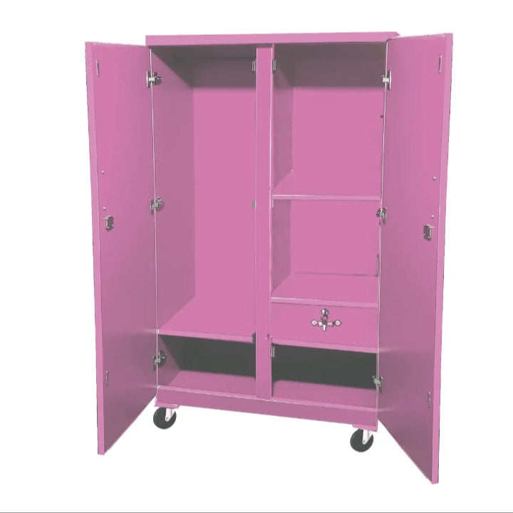 Cute Kitty Kids Wardrobe (2 Door + Drawer)