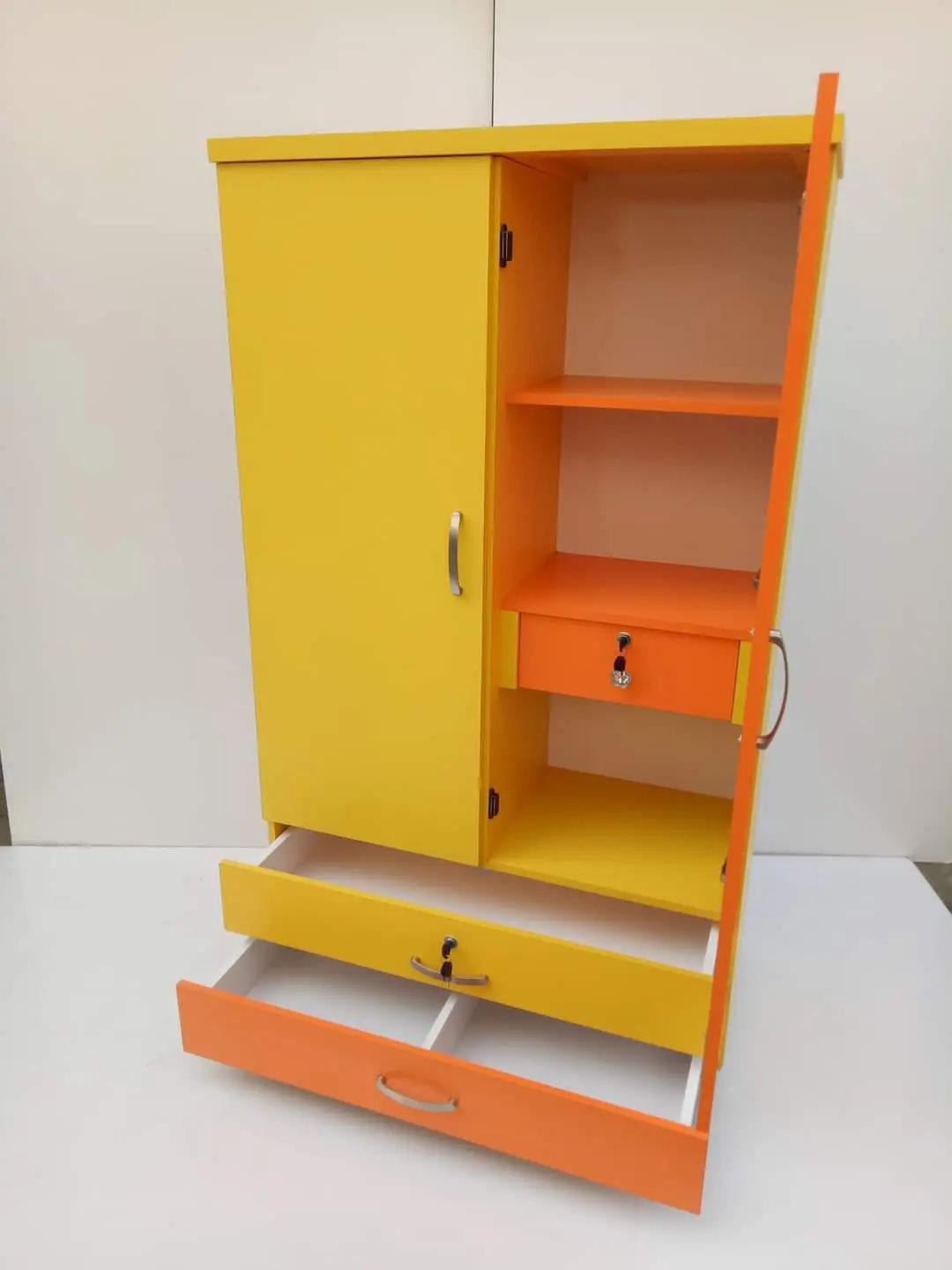 Colorful Kids Wardrobe (2 Door + 2 Drawers)