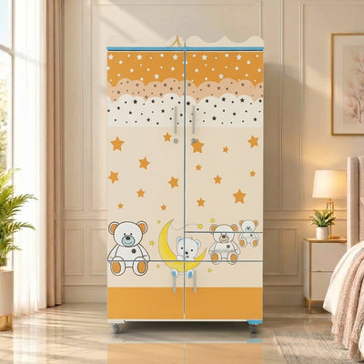 Teddy Bear Kids Wardrobe (2 Door + Drawer)