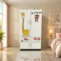 Jungle Friends Kids Wardrobe (2 Door + Drawer)