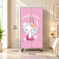 Cute Kitty Kids Wardrobe (2 Door + Drawer)
