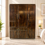 Dark Walnut 3 Door Lamination Wardrobe