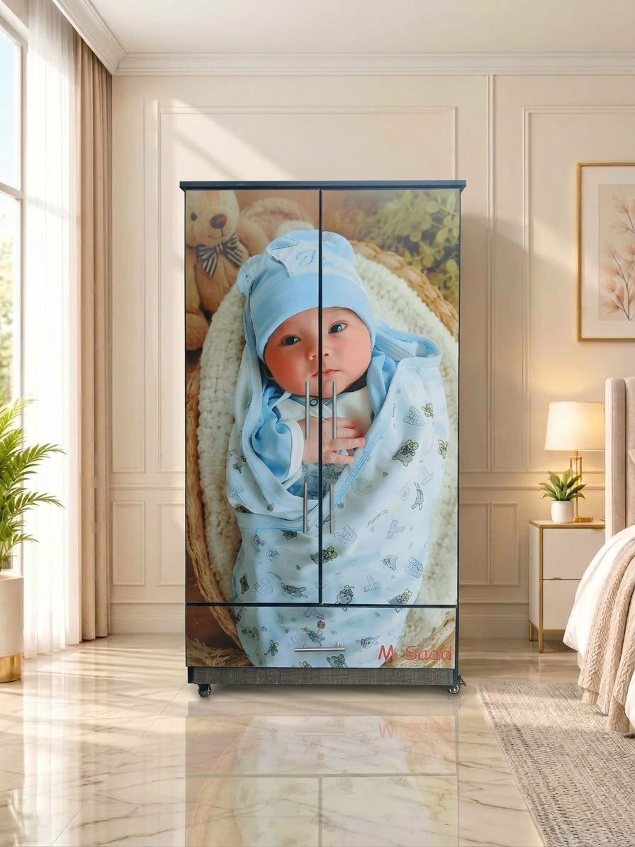 Custom Photo Kids Wardrobe (2 Door + Drawer)