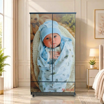 Custom Photo Kids Wardrobe (2 Door + Drawer)