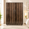 Walnut Wood Grain 2 Door Lamination Wardrobe