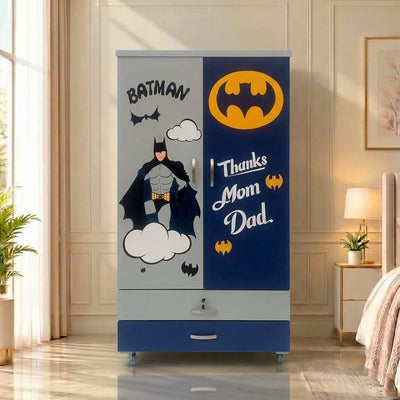 Superhero Kids Wardrobe (2 Door + 2 Drawers)