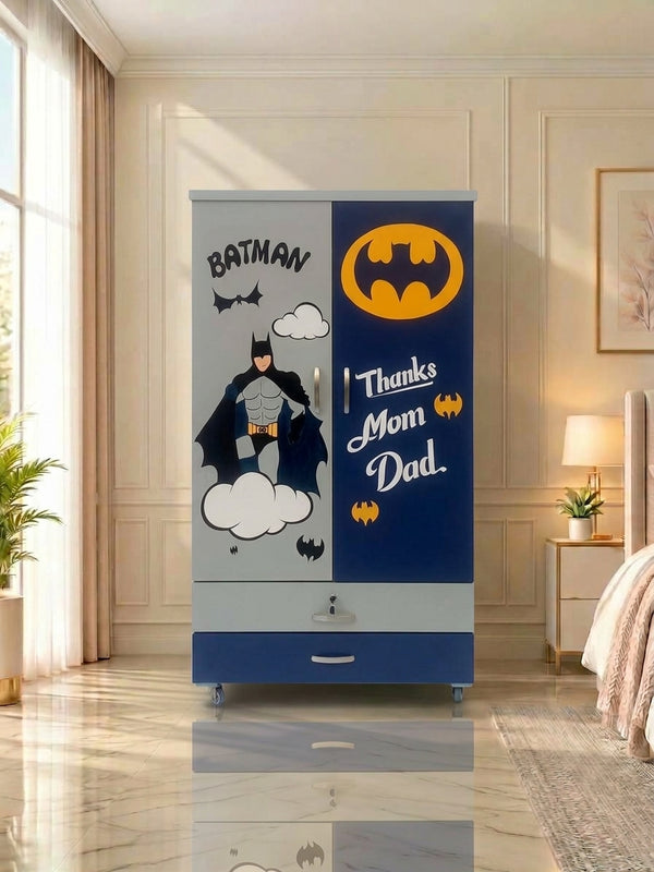 Superhero Kids Wardrobe (2 Door + 2 Drawers)