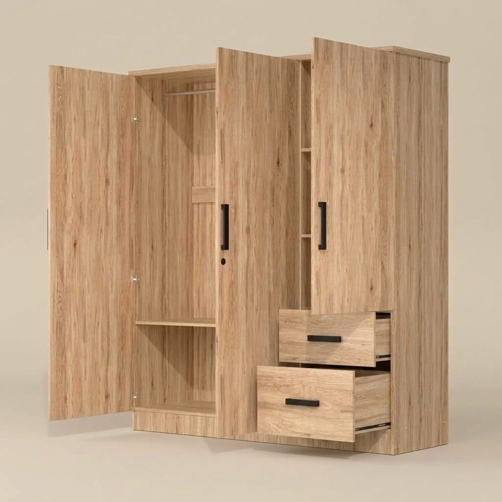Nordic Oak Finish Wardrobe