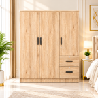 Nordic Oak Finish Wardrobe