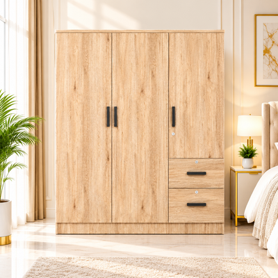 Nordic Oak Finish Wardrobe