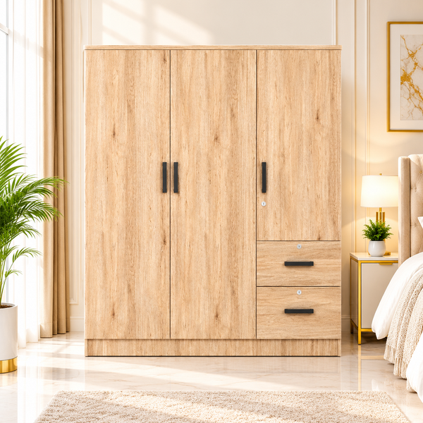 Nordic Oak Finish Wardrobe